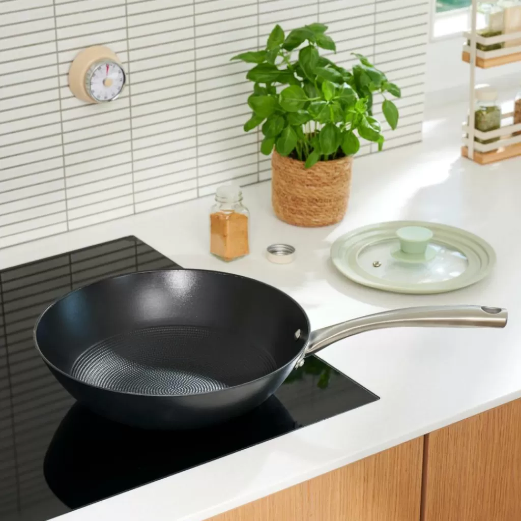 Wok Negro Profesional Casa A Point - Sartén Antiadherente de Carbón para Cocinar como Chef