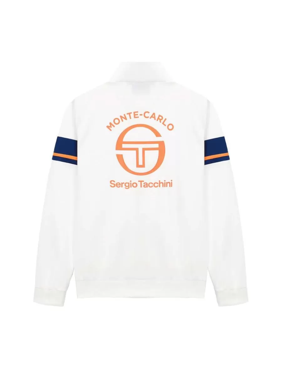Sergio Tacchini Ace Staff - Chaqueta Deportiva Clásica en Blanco Roto para Hombre, Diseño Retro con Comodidad Superior