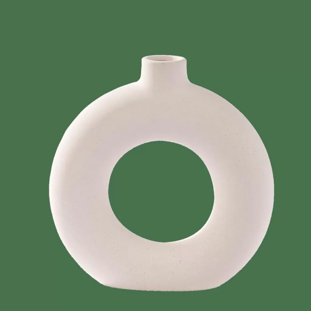 Vaso Decorativo Blanco Nevado - Diseño Minimalista CASA ALBA para Interiores