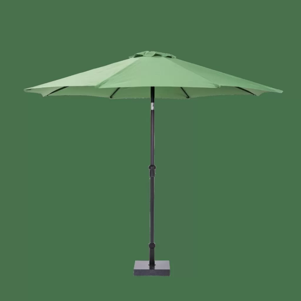 Sombrilla Premium CASA ALU en Verde Natural - Diseño Ligero sin Base Incluida - Perfecta para Terraza y Jardín