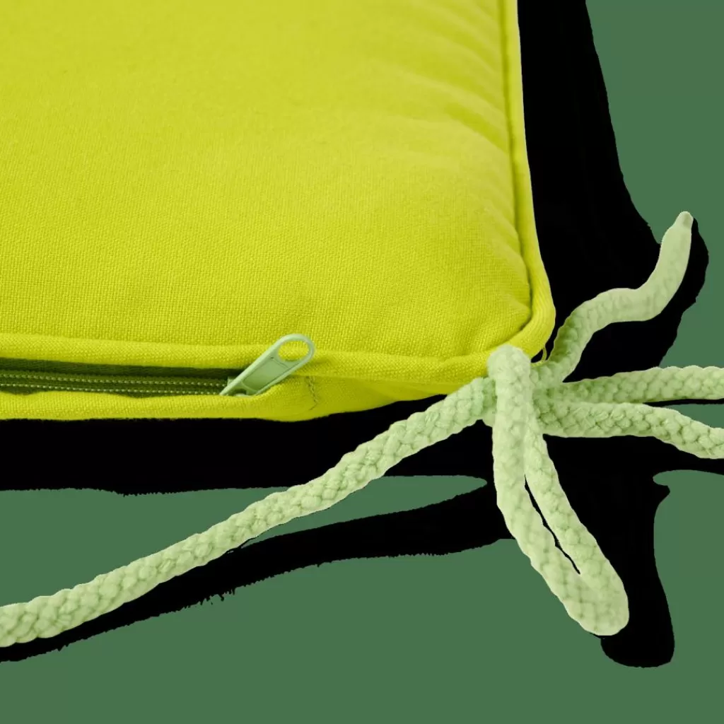 Almohadón Decorativo Lime para Terraza y Bistro - Cojín Exterior Premium Casa Azur, Diseño Fresco con Tela Respaldo Suave, Accesorio Impermeable para Jardín o Comedor al Aire Libre