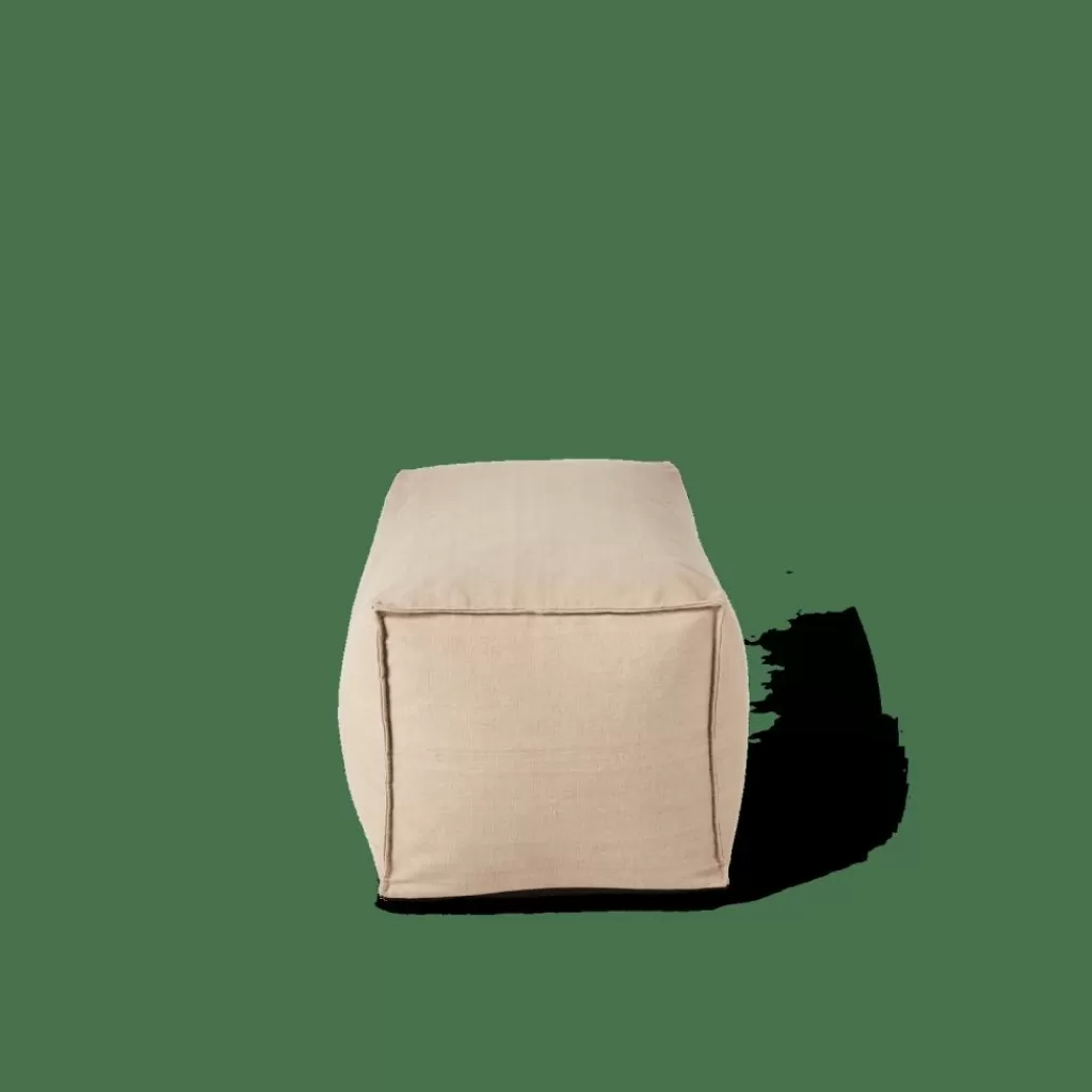 🌟 Puff de Diseño CASA BAGIE en Arena - Cojín Tapizado en Chenille Suave para Salón, Elegancia y Comodidad en Sofás