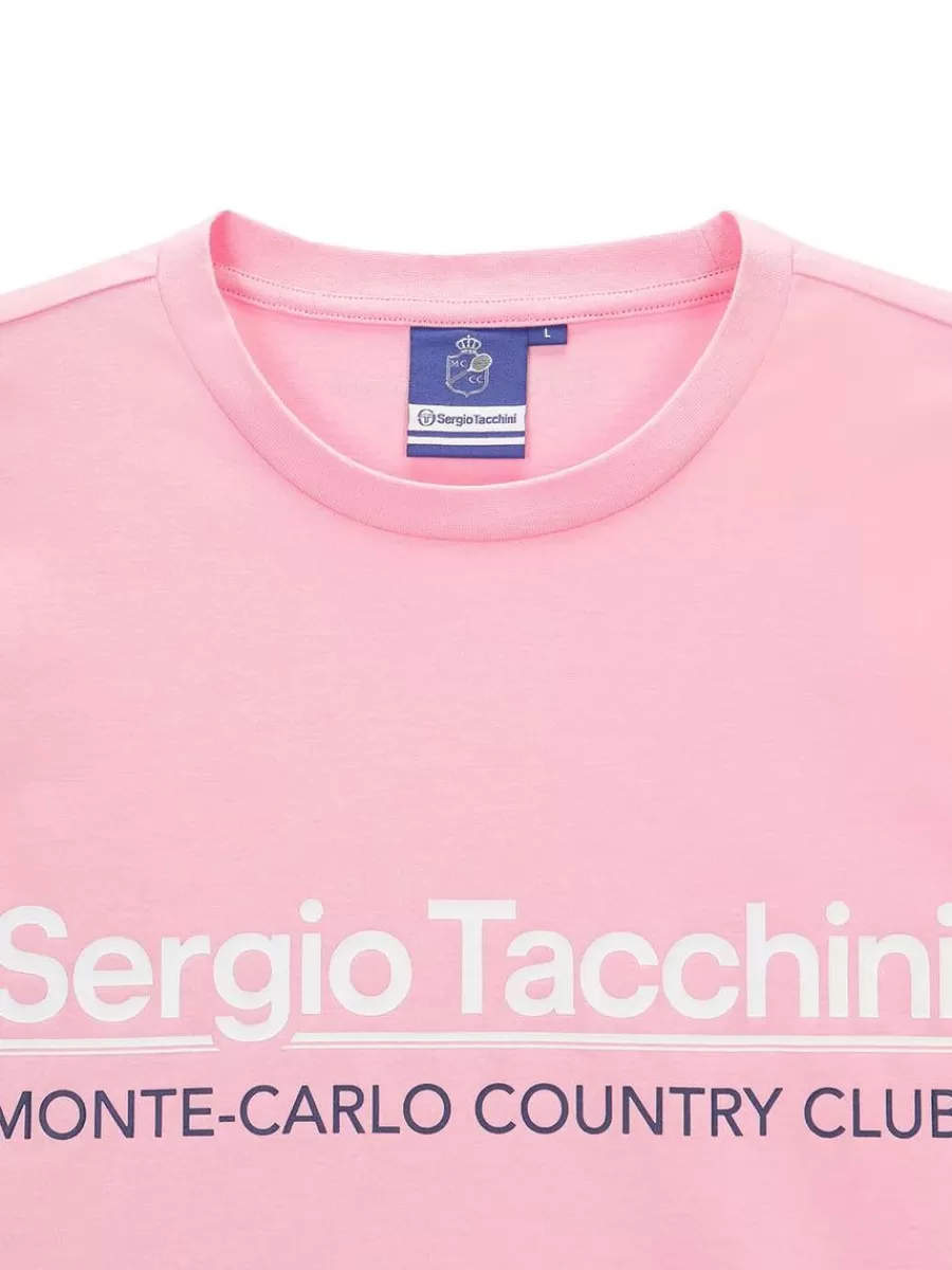Sergio Tacchini Bimane MCH - Camiseta Deportiva en Rosa Suave, Diseño Moderno y Comodidad Superior