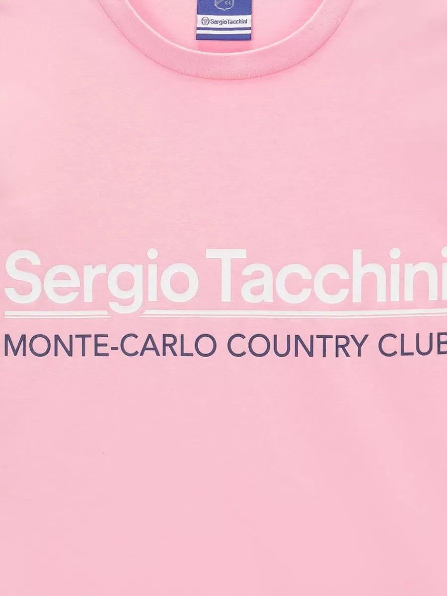 Sergio Tacchini Bimane MCH - Camiseta Deportiva en Rosa Suave, Diseño Moderno y Comodidad Superior