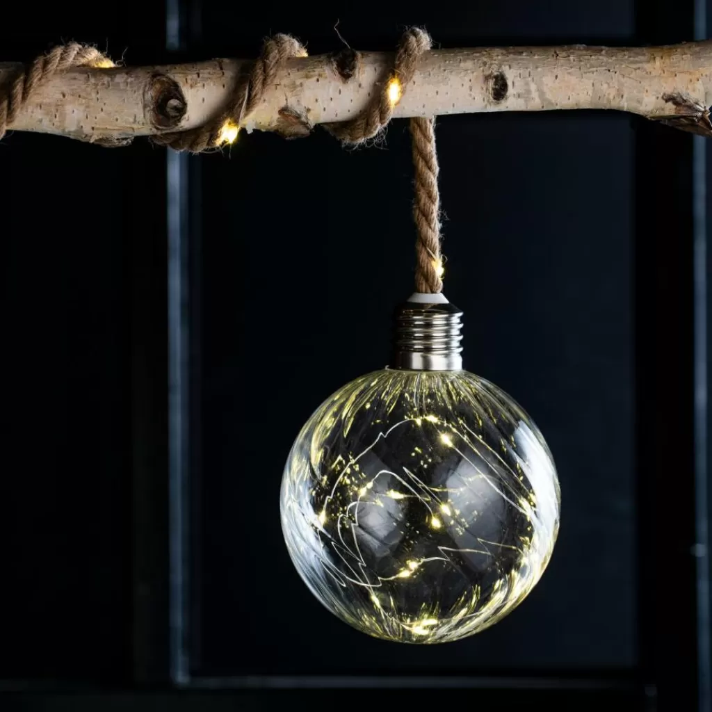 Esfera LED Decorativa de 20 Luces Transparentes - Lámpara Moderna Bloxem para el Hogar