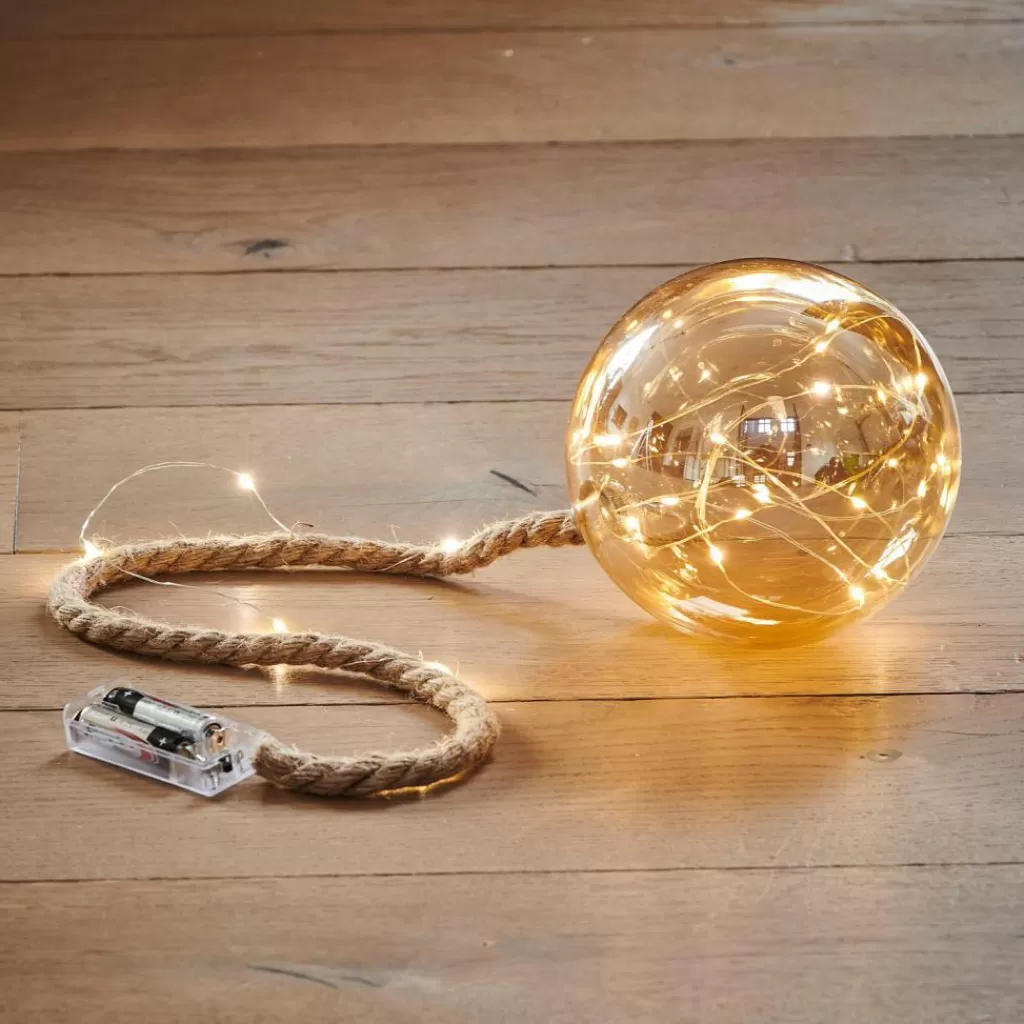 Esferas Decorativas LED con 21 Luces Doradas - Lámparas Modernas CASA BLOXEM para Crear un Ambiente Acogedor