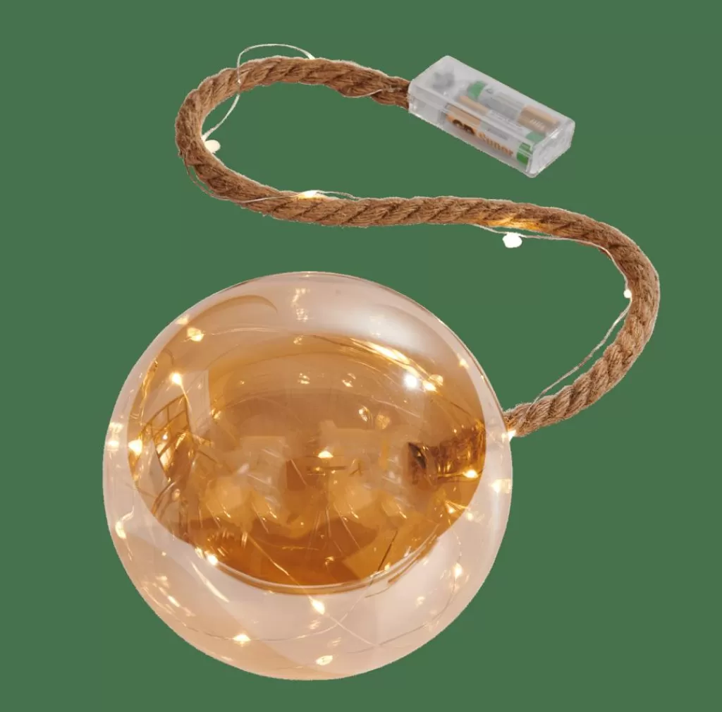 Esferas Decorativas LED con 21 Luces Doradas - Lámparas Modernas CASA BLOXEM para Crear un Ambiente Acogedor