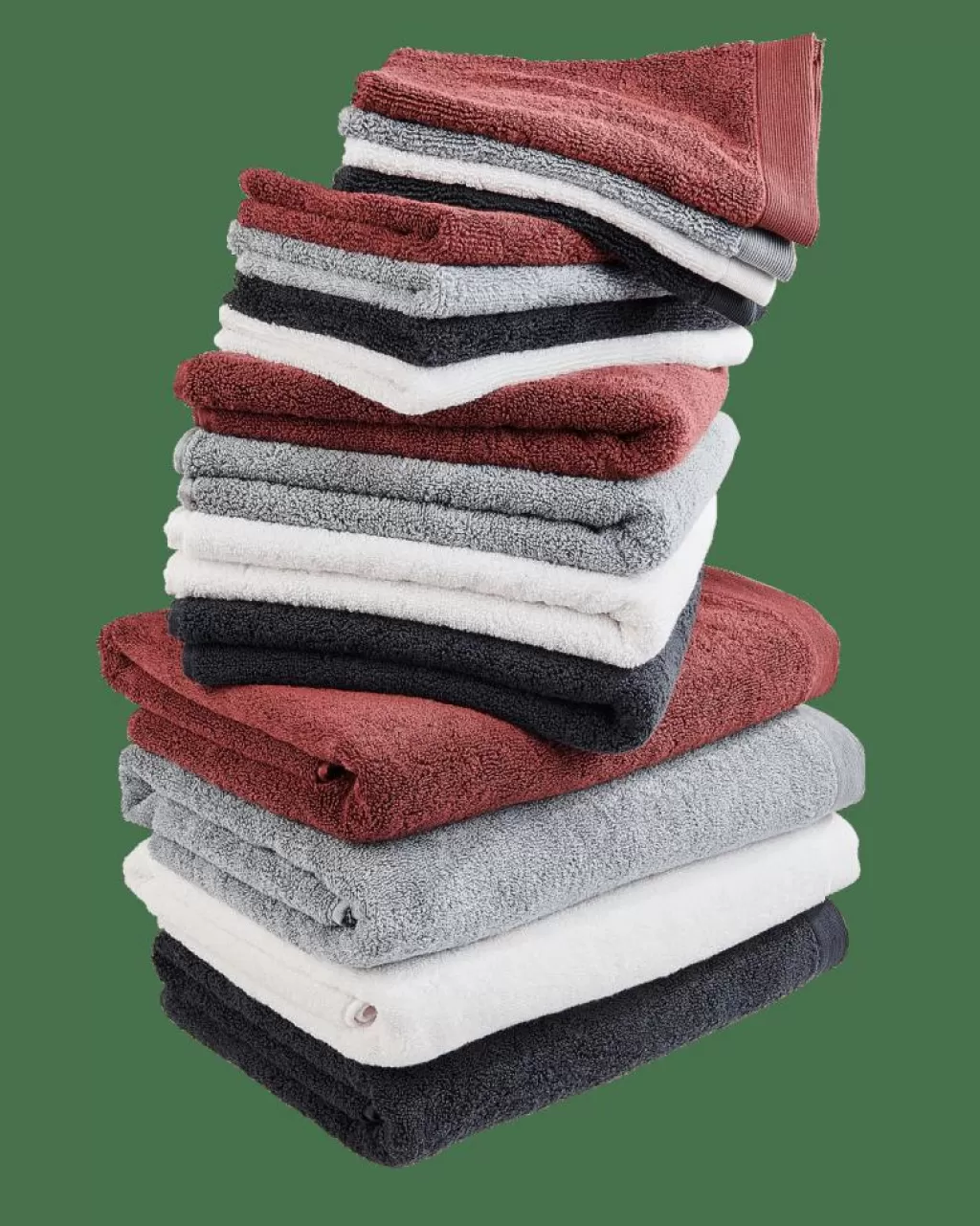 CASA B-LUX - Juego de 2 Toallas de Baño en Rojo Intenso, Suave Algodón Absorbente para Spa y Hogar