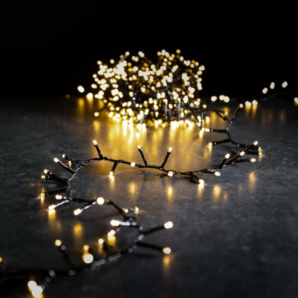CASA BOA | Cuerda Luminosa Decorativa 1000 LEDs Blanco Brillante - Impermeable para Interior y Exterior