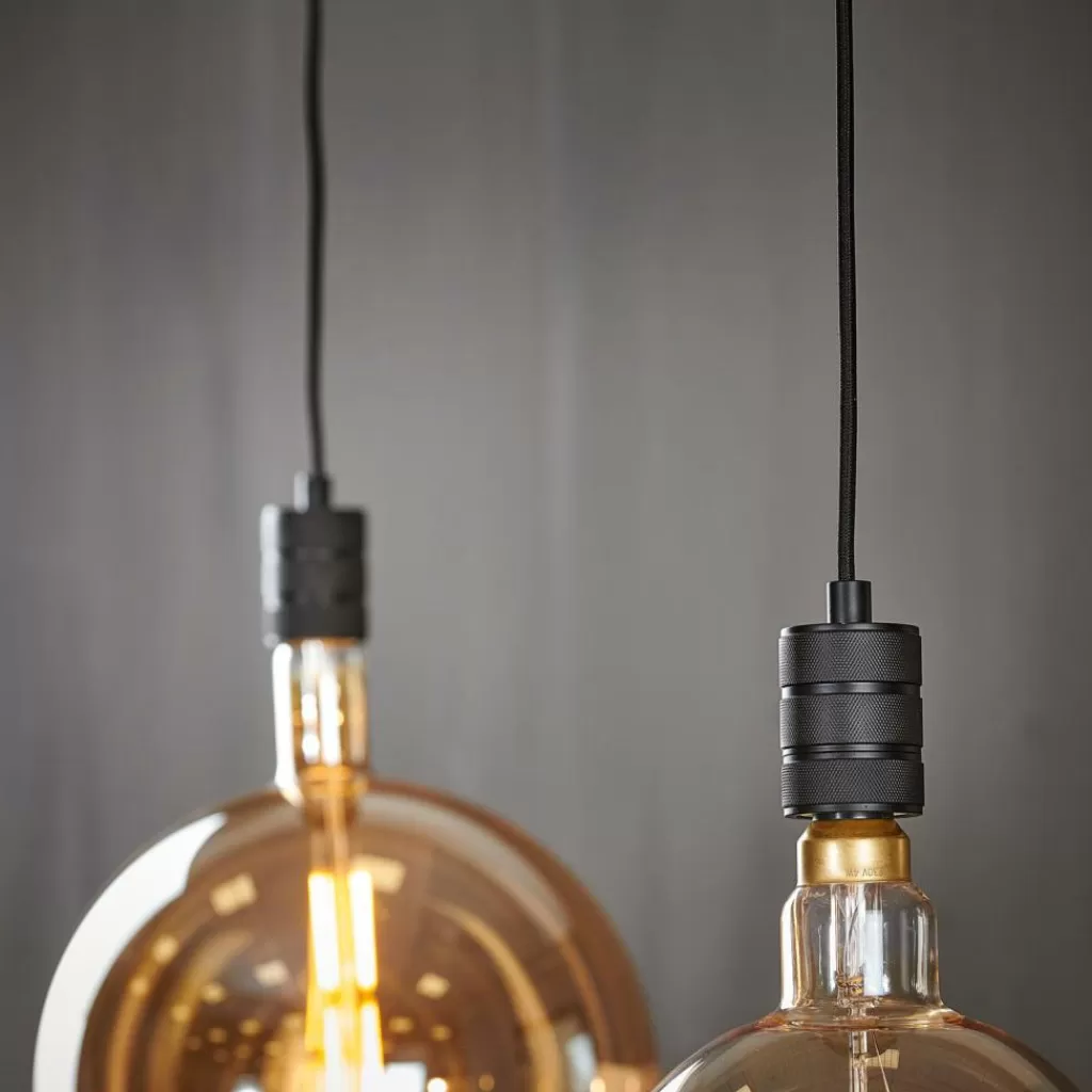 Lámpara Colgante CALEX Modelo Cavo E27 en Negro - Diseño Elegante para Espacios Contemporáneos
