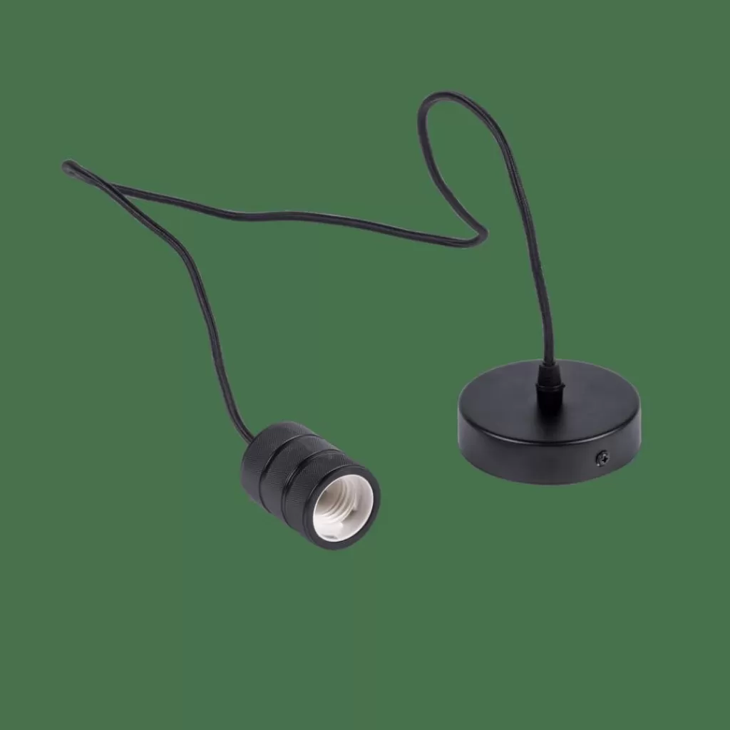 Lámpara Colgante CALEX Modelo Cavo E27 en Negro - Diseño Elegante para Espacios Contemporáneos