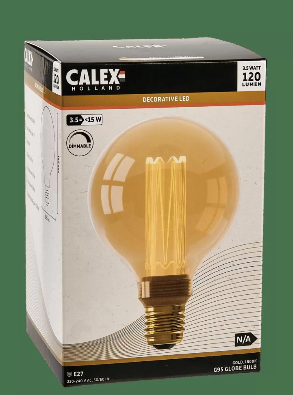 Lámpara Esférica LED Cálida 1800K E27 - Diseño Moderno para Ambiente Acogedor - CALEX