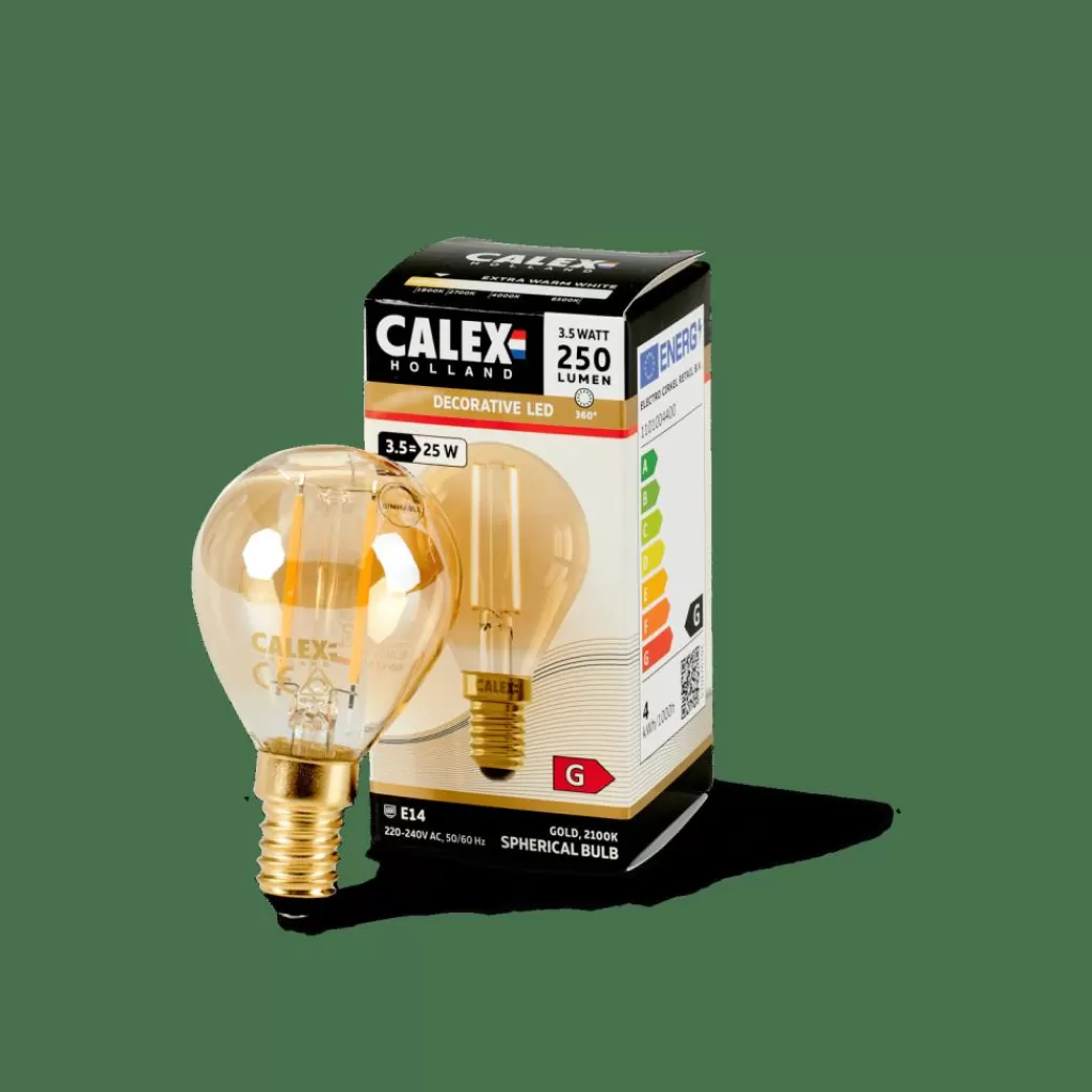 Bombilla LED E14 en Oro Brillante - Iluminación Elegante por CasaCalex