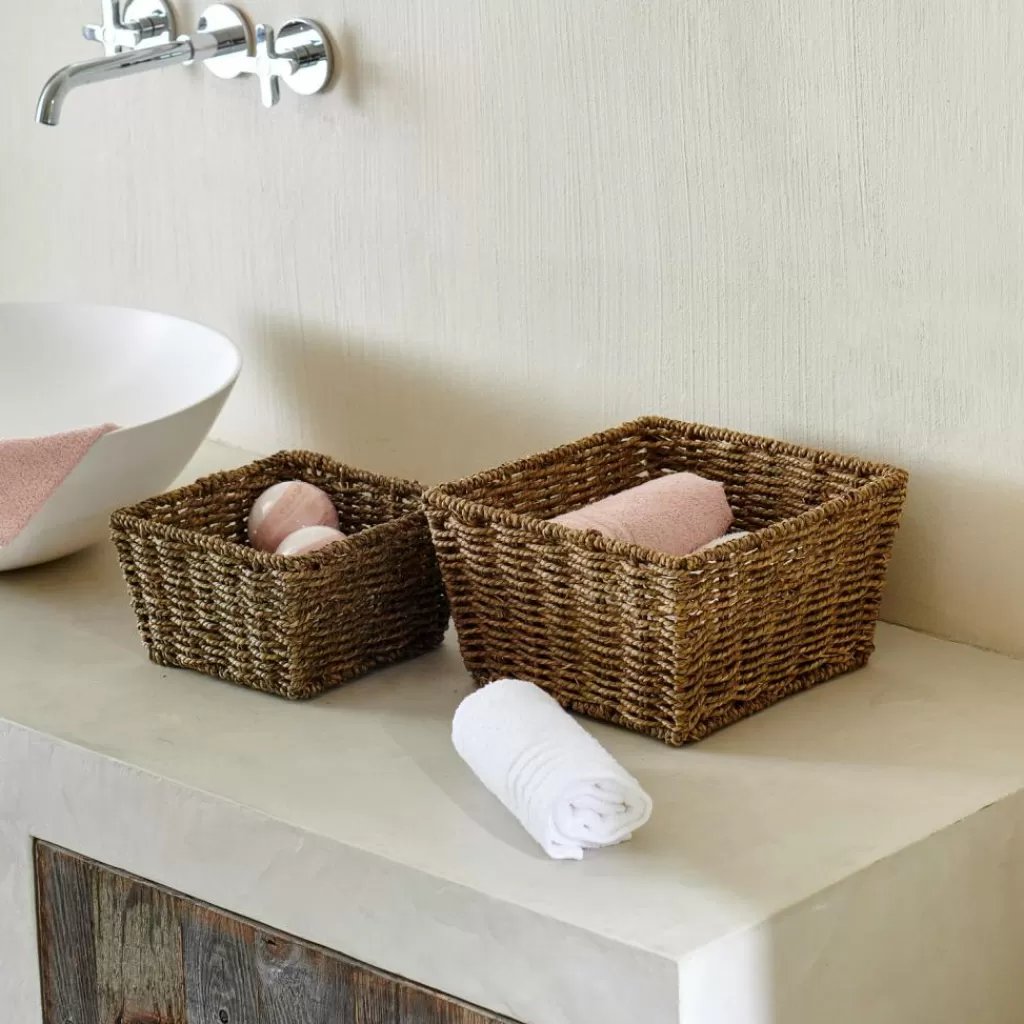 Canasta Tejida en Seagrass Casa Cali - Cesto Multiusos Natural para Organizar Todo