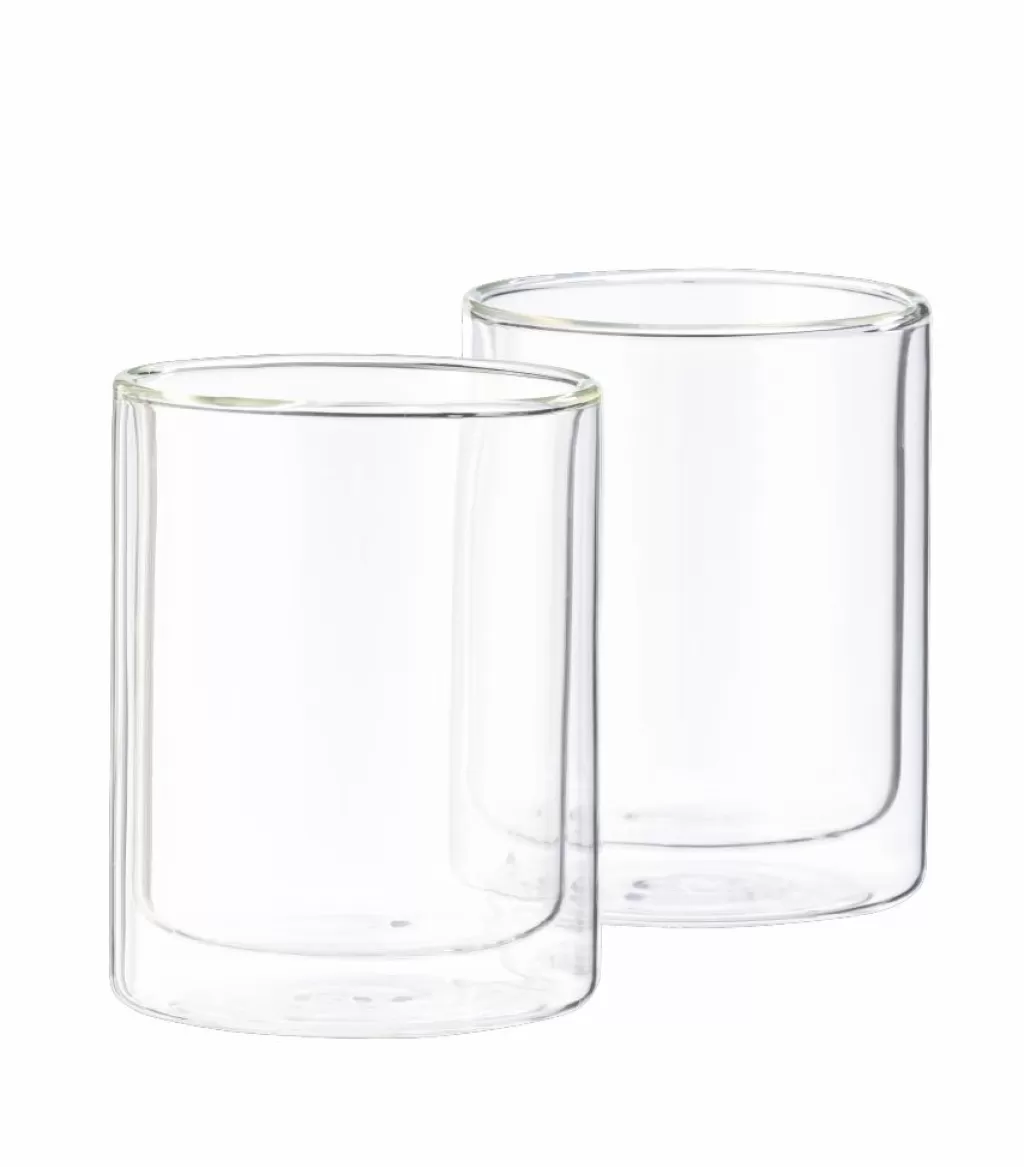 CASA CAMILLE - Juego de 6 Tazas para Té de 550ml, Vidrio Transparente - Vajilla Elegante para Infusiones