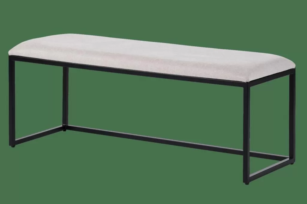 CASA CARTER - Banco Blanco para Sala Acogedor y Multiusos | Diseño Moderno con Respaldo Ergonomico | Ideal para Interior y Exterior