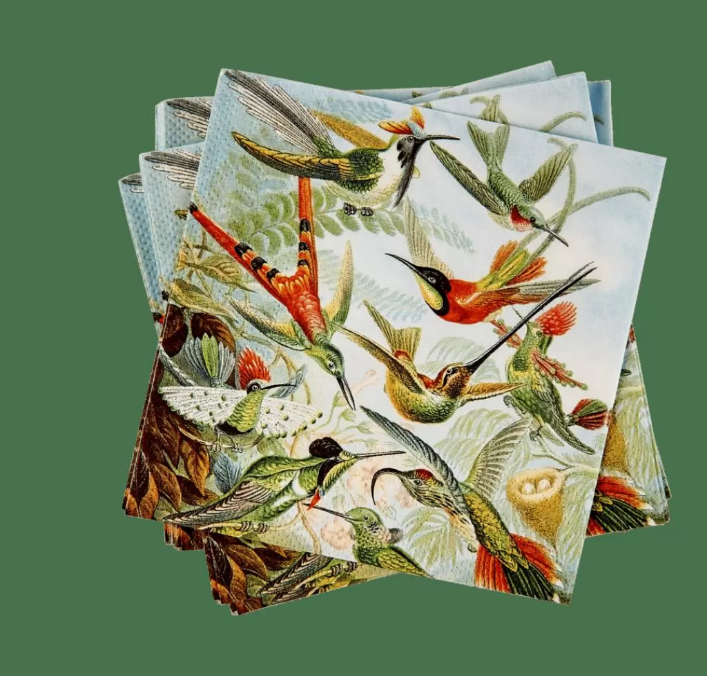 CASA COLIBRI - Juego de 20 Servilletas Multicolor con Diseños Vibrantes para Tu Mesa