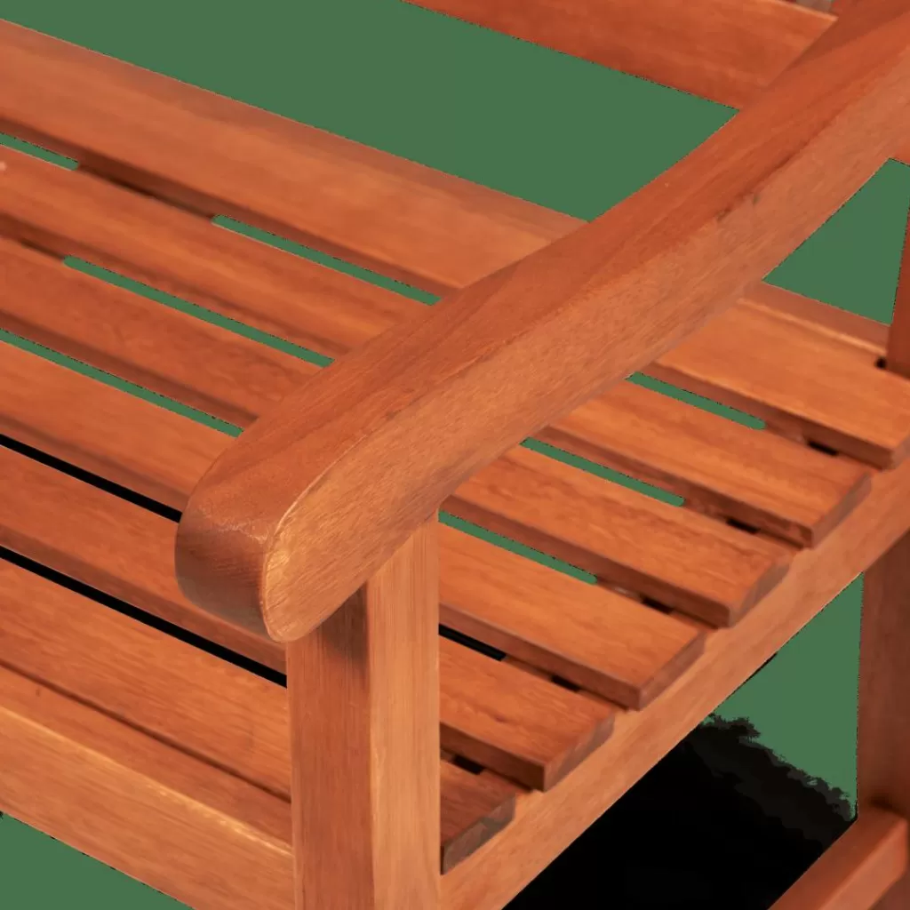 Banco de Jardín CROS Modelo W - 1.31 metros de largo con Respaldo Ergonómico y Estructura Resistente para Exteriores