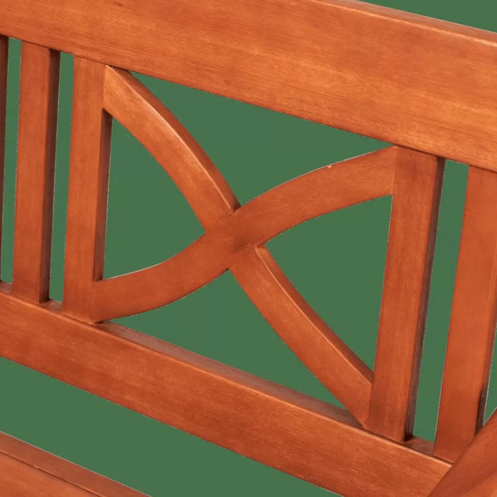 Banco de Jardín CROS Modelo W - 1.31 metros de largo con Respaldo Ergonómico y Estructura Resistente para Exteriores