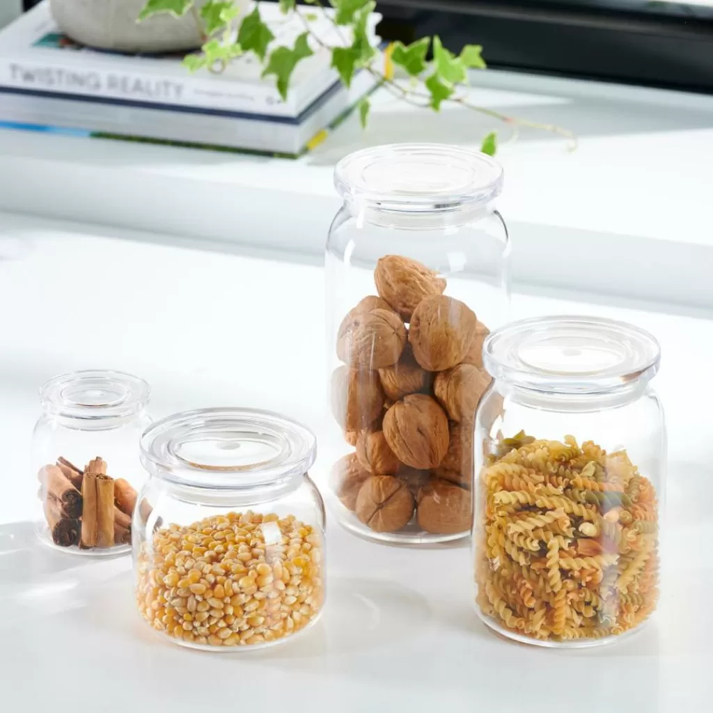 Envase Hermético Crystal – Botes para Alimentos con Tapa Transparente, Diseño Moderno y Práctico