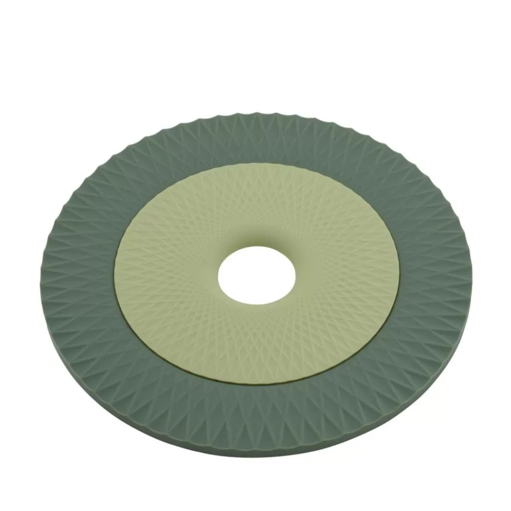 CASA CUISINO - Juego Moderno de Protectoras para Ollas (2 Unidades) - Combinación Fresca en Verde Menta y Ébano, Diseño Antideslizante y Resistente al Calor