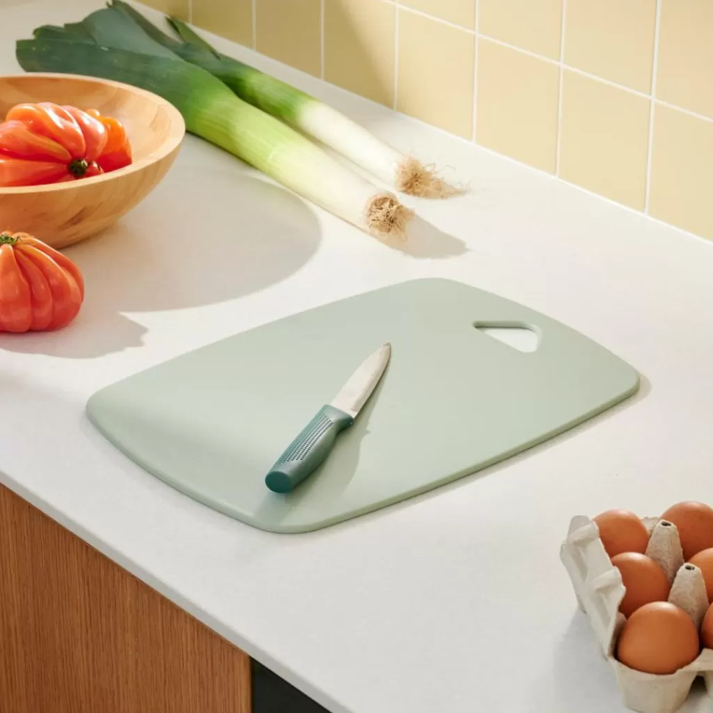 CASA CUISINO - Tabla de Cortar Profesional Mediana en Mentolado - Diseño Elegante para Cocina Gourmet