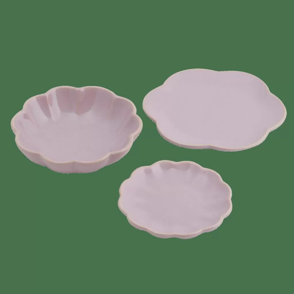 Plato de diseño en tono lavanda suave - Colección CASA DAHLIA