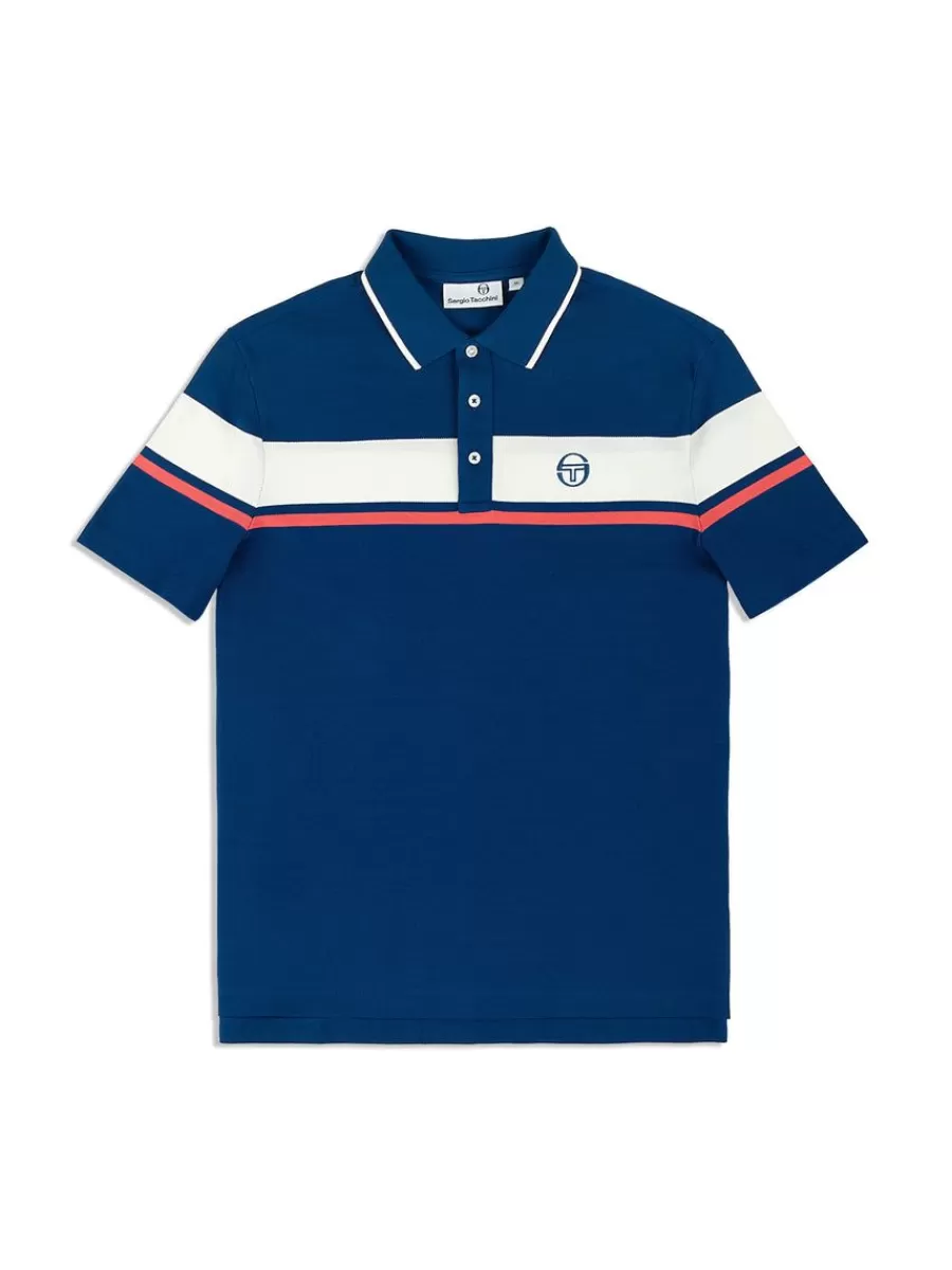 Sergio Tacchini Polo Damarindo en Azul Limoges - Conjunto Deportivo de la Colección Archivio