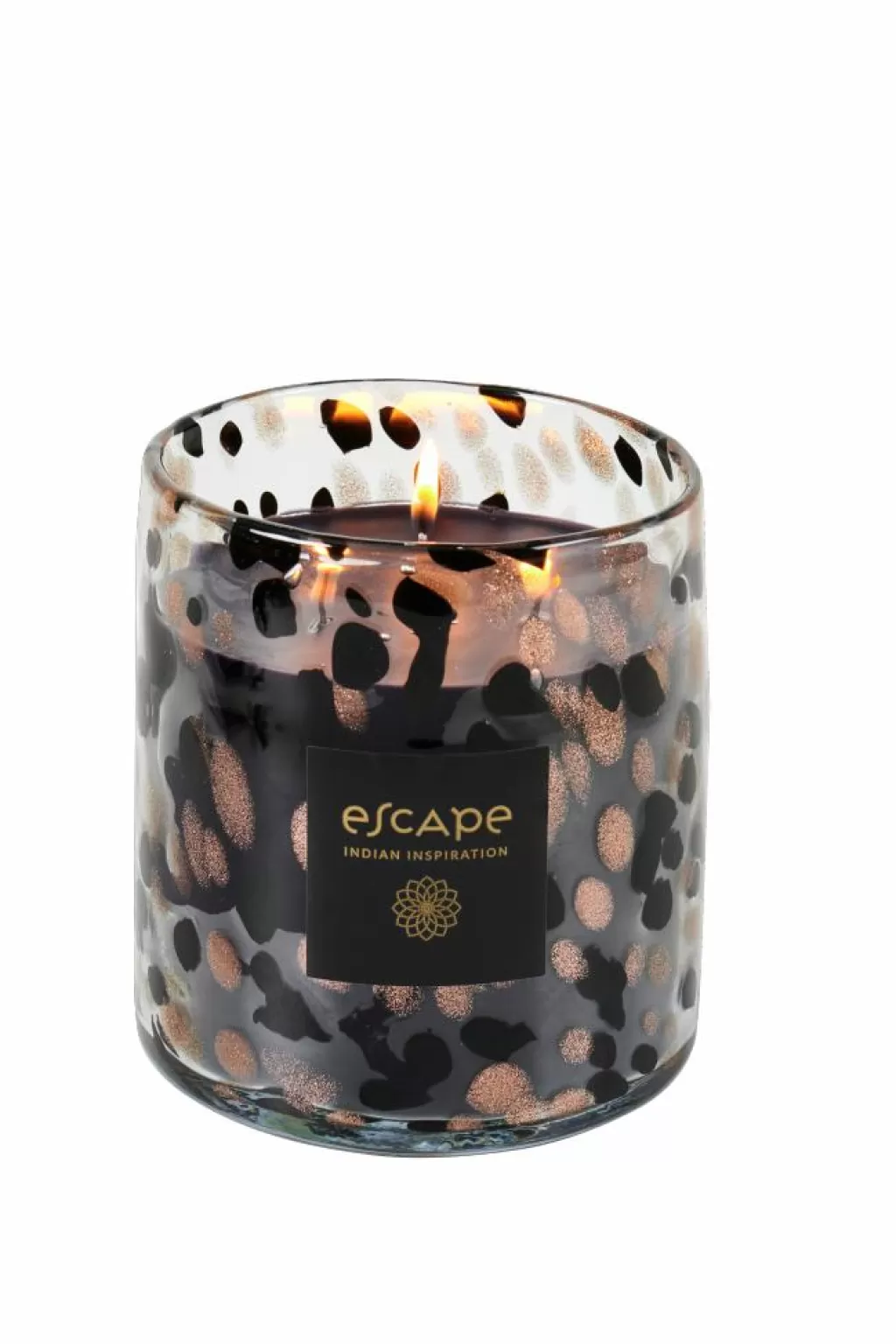 Velas Aromáticas ESENCIA DEL HOGAR - Inspiración India en Frascos Artesanales | Colores Ébano, Cobre y Joya | Ambientadores Naturales con Esencia Exótica