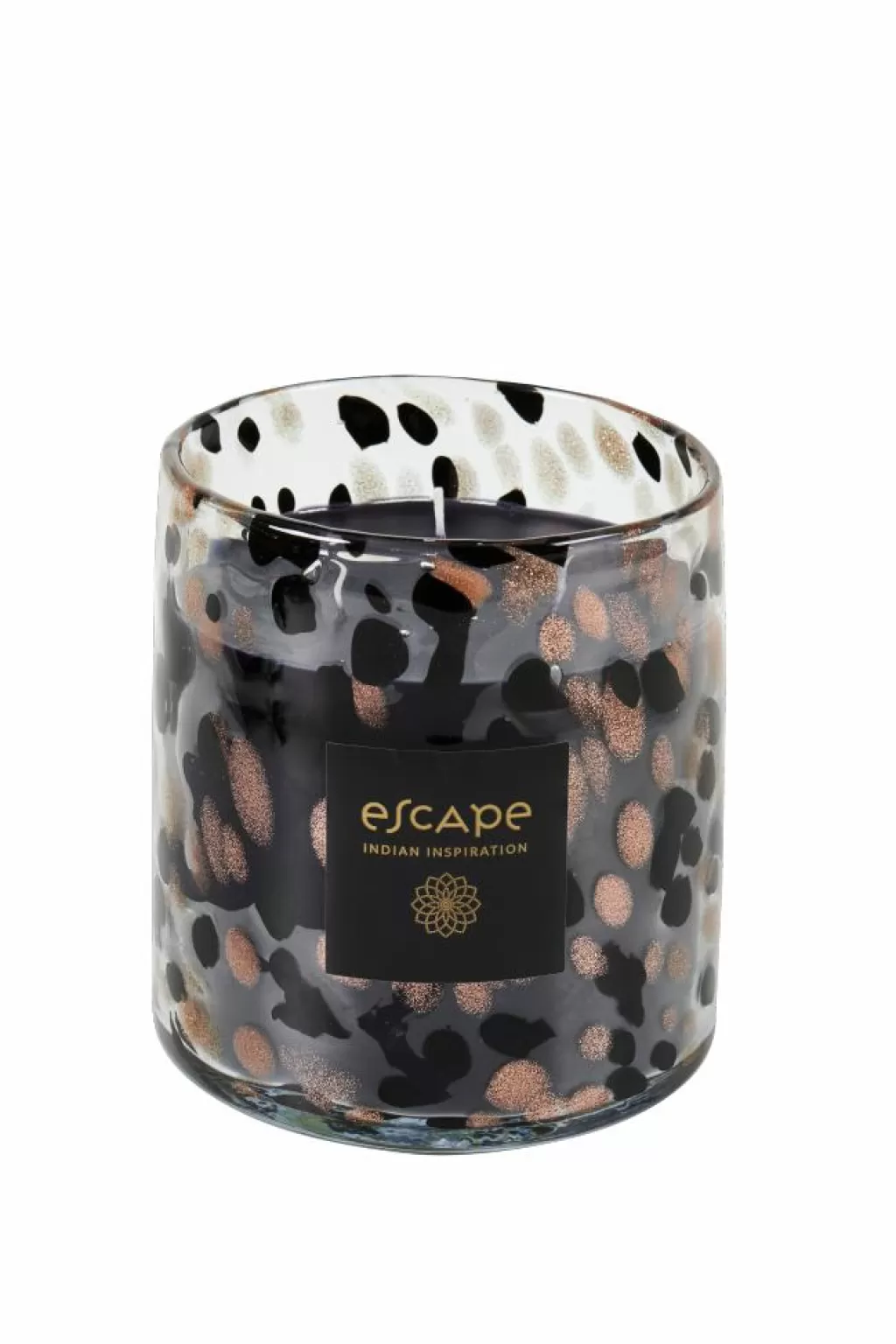 Velas Aromáticas ESENCIA DEL HOGAR - Inspiración India en Frascos Artesanales | Colores Ébano, Cobre y Joya | Ambientadores Naturales con Esencia Exótica