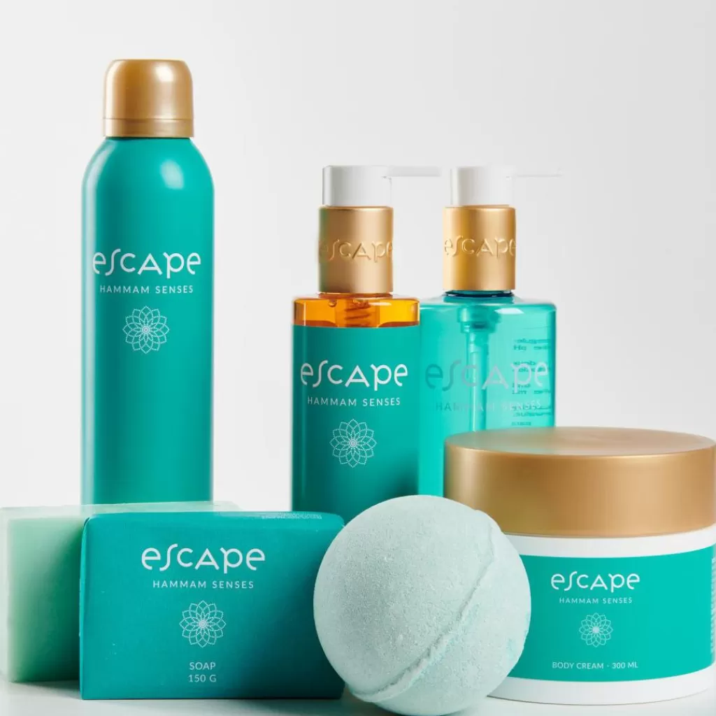 ESCAPE SENSES by Casa: Gel de Baño Hidratante en Botella Turquesa - Cuidado Corporal Premium para una Experiencia Sensorial