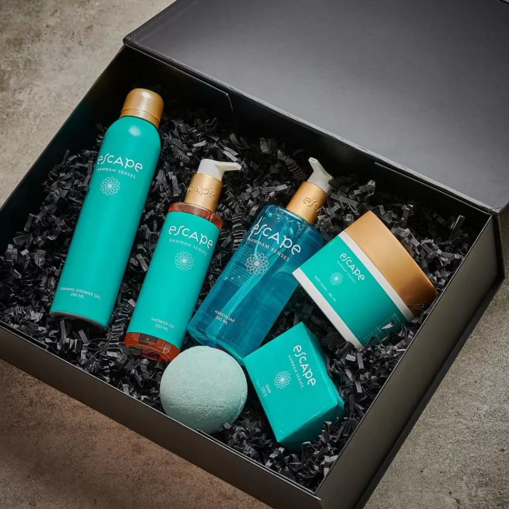 ESCAPE SENSES by Casa: Gel de Baño Hidratante en Botella Turquesa - Cuidado Corporal Premium para una Experiencia Sensorial