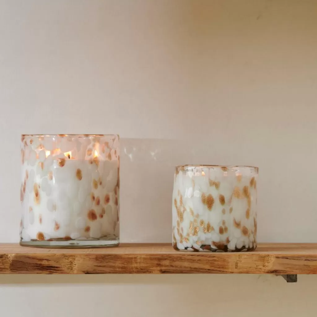 Velas Aromáticas Goa - Colección Especial: Blanco Brillante, Dorado Elegante y Arcoíris Sensorial. Ambiente de Lujo con Esencias Exclusivas para Decoración y Relajación.