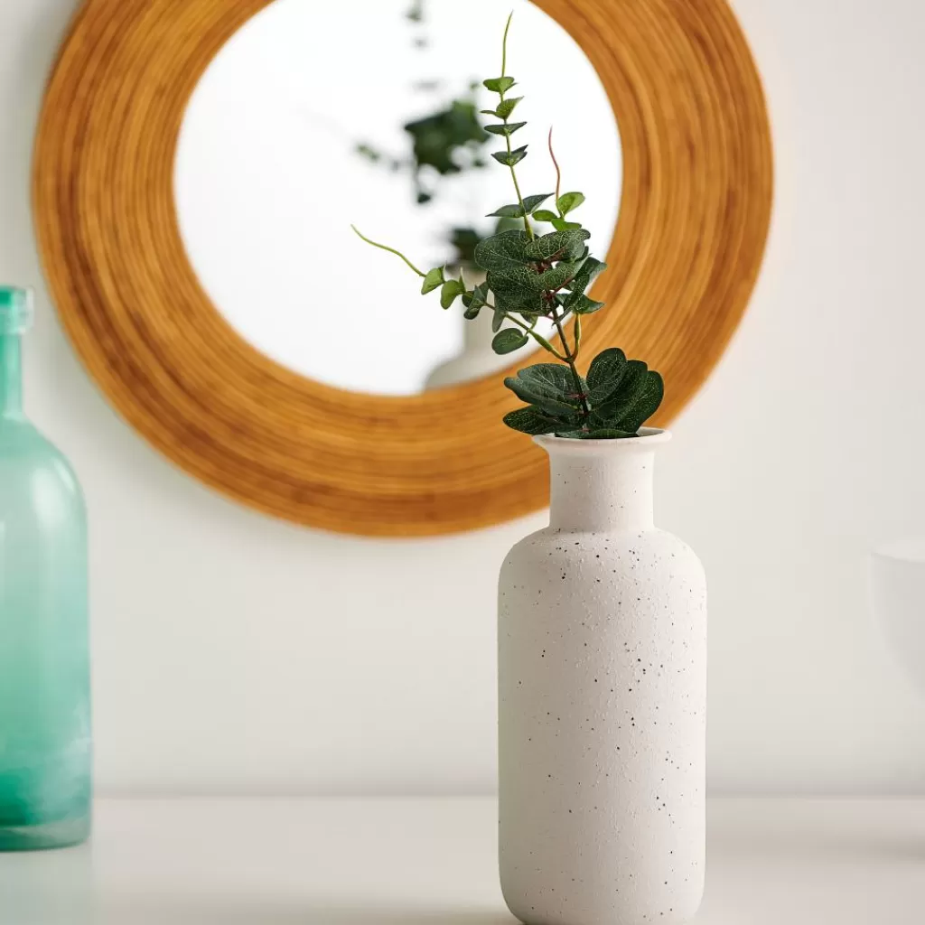Ramo Decorativo de Eucalipto Bordeaux - Arreglo Artificial de Temporada Otoñal - Estilo Rústico Francés CASA EUCALYPTUS