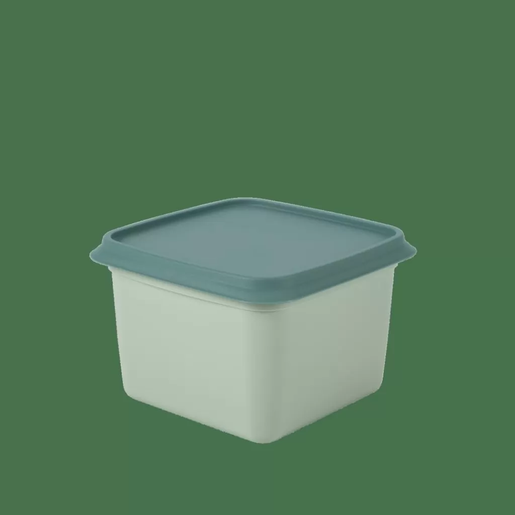 Juego Práctico de 10 Contenedores Herméticos para Congelador - Recipientes Duraderos para Alimentos en Tonos Menta Refrescante y Verde Oscuro Elegante