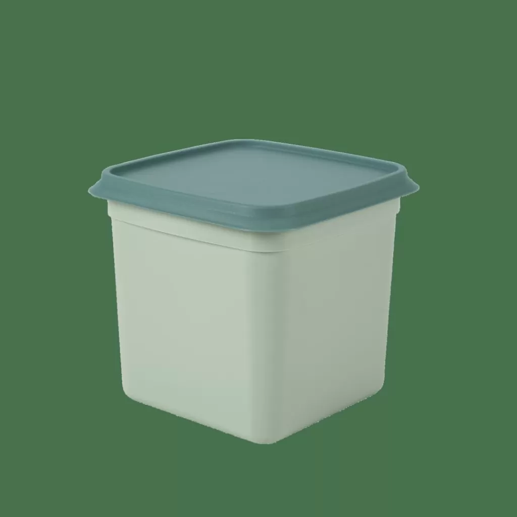 Juego Práctico de 10 Contenedores Herméticos para Congelador - Recipientes Duraderos para Alimentos en Tonos Menta Refrescante y Verde Oscuro Elegante