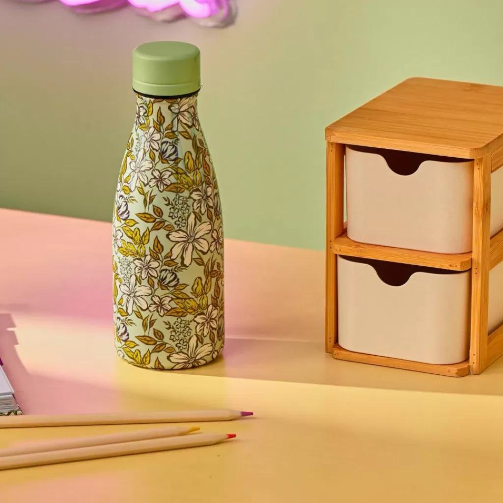CASA FRESHMOOD - Termo de 35cl con diseño espuma marina | Botella térmica reutilizable con estampado náutico vibrante