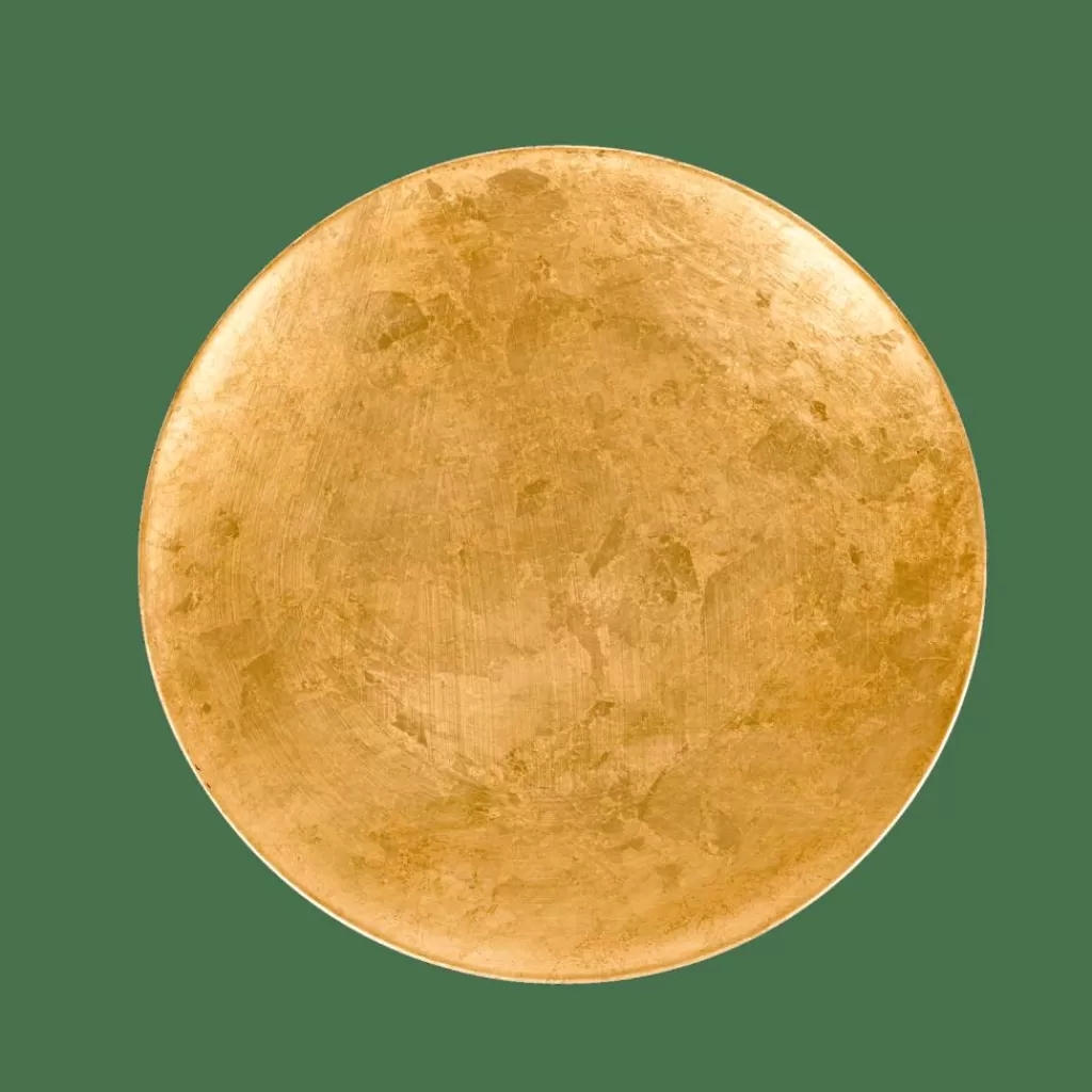 Plato Decorativo en Oro Brillante para Pared - Detalles Dorados con Estilo Único | Colección Exclusiva de Elementos para Decorar Interiores