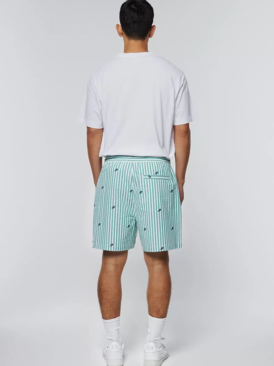 Sergio Tacchini - Shorts deportivos Granda en menta intenso | Conjunto casual de verano con estilo fresco y ajuste cómodo