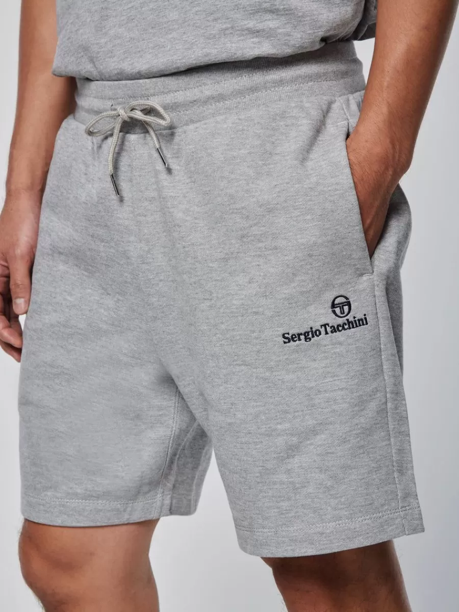 Sergio Tacchini - Pantalón Heritage Clásico con Logo Bordado en Gris Mezclilla - Colección Essentials para Hombre