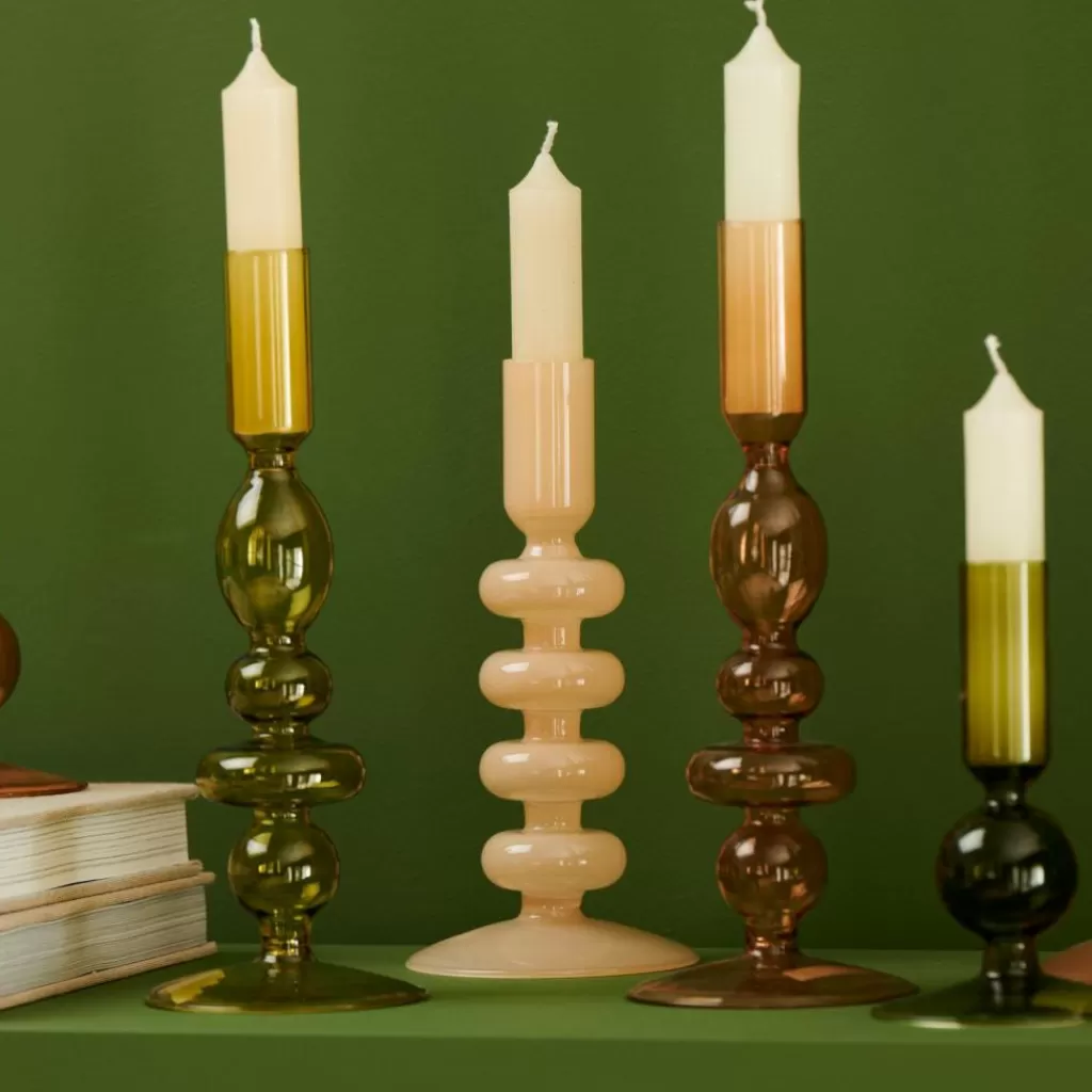 Candelabro Clásico Opale de Casa ISA - Diseño Elegante en Crema con Base de Candelabros