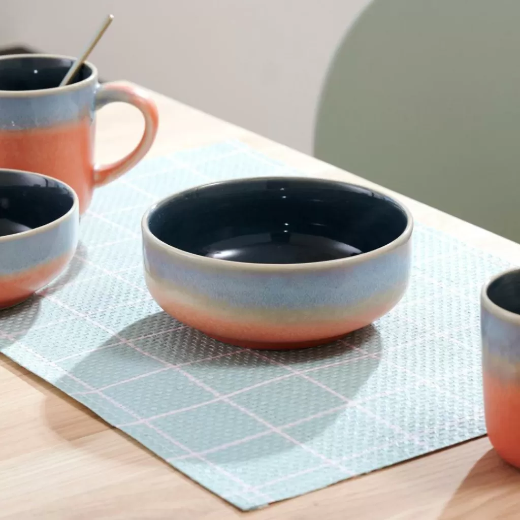 CASA JESSIE - Juego de Cuencos Naranja Brillante para Decoración Moderna (2 Piezas)