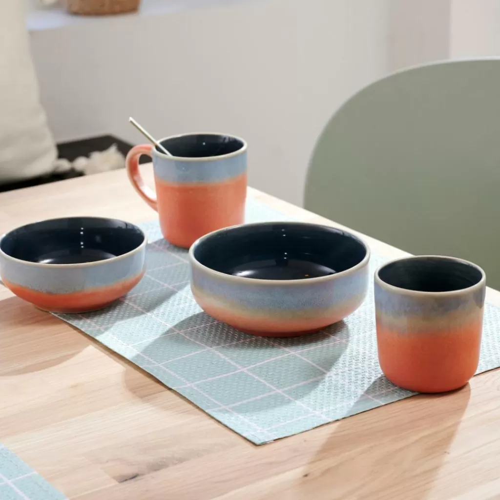 Taza Naranja CASA JESSIE - Diseño acogedor con toques vibrantes, ideal para tu rutina diaria ¡Sorprende con estilo!
