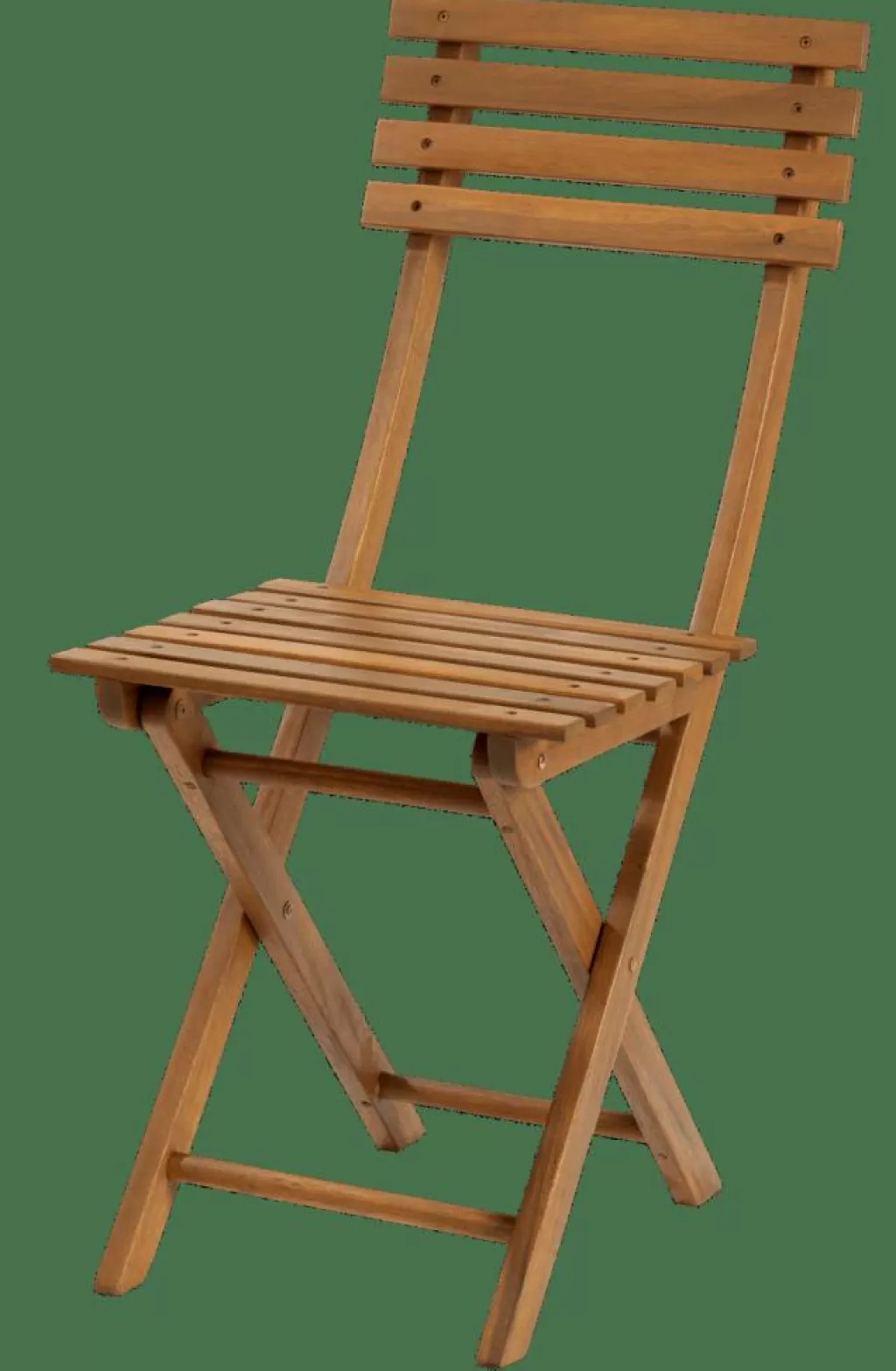 KOS - Juego de 2 Sillas Plegables para Terraza con Acabado Natural | Diseño Práctico y Moderno