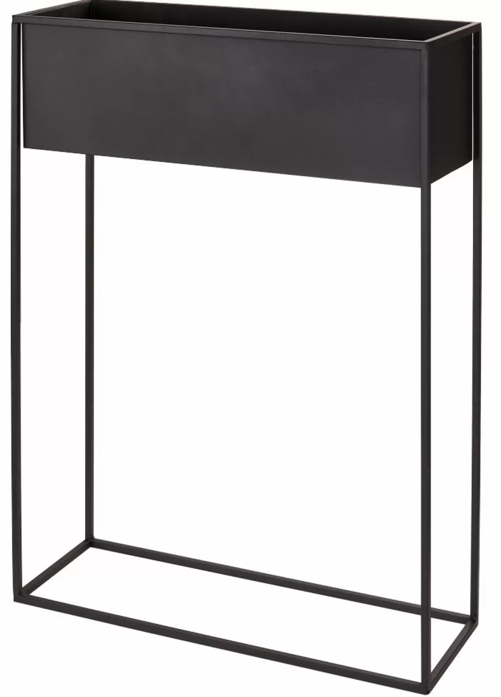 Maceta Moderna para Plantas en Negro Elegante con Soportes Integrados - Casa Largo Diseño Funcional