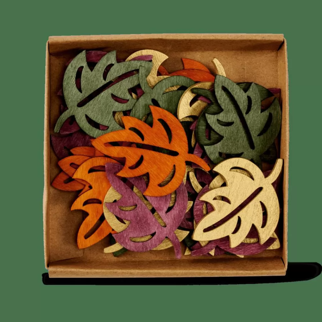 Arena Decorativa CASA LEAFY - Colores Otoñales Vibrantes para Esparcir | Kit Creativo con Tonos Dorados y Terrosos