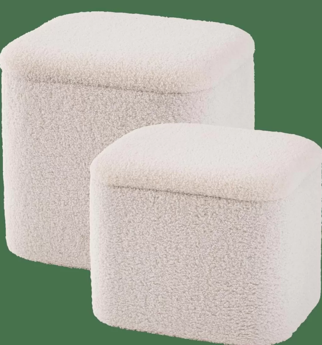 Puff Multiusos CASA LIAM con Almacenamiento - Blando y Espacioso en Blanco Nórdico ¡Ideal para tu Hogar! 

(Presentación alternativa: 