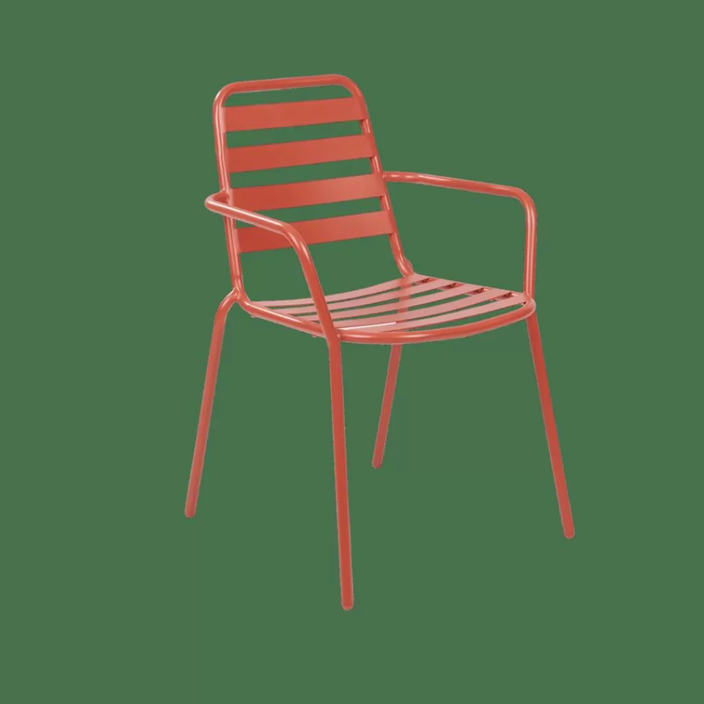 Sillas Acogedoras de Exterior en Terracota - Diseño Bistro para Jardines y Ambientes Rústicos