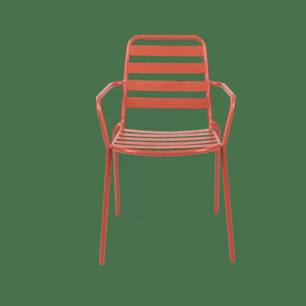 Sillas Acogedoras de Exterior en Terracota - Diseño Bistro para Jardines y Ambientes Rústicos