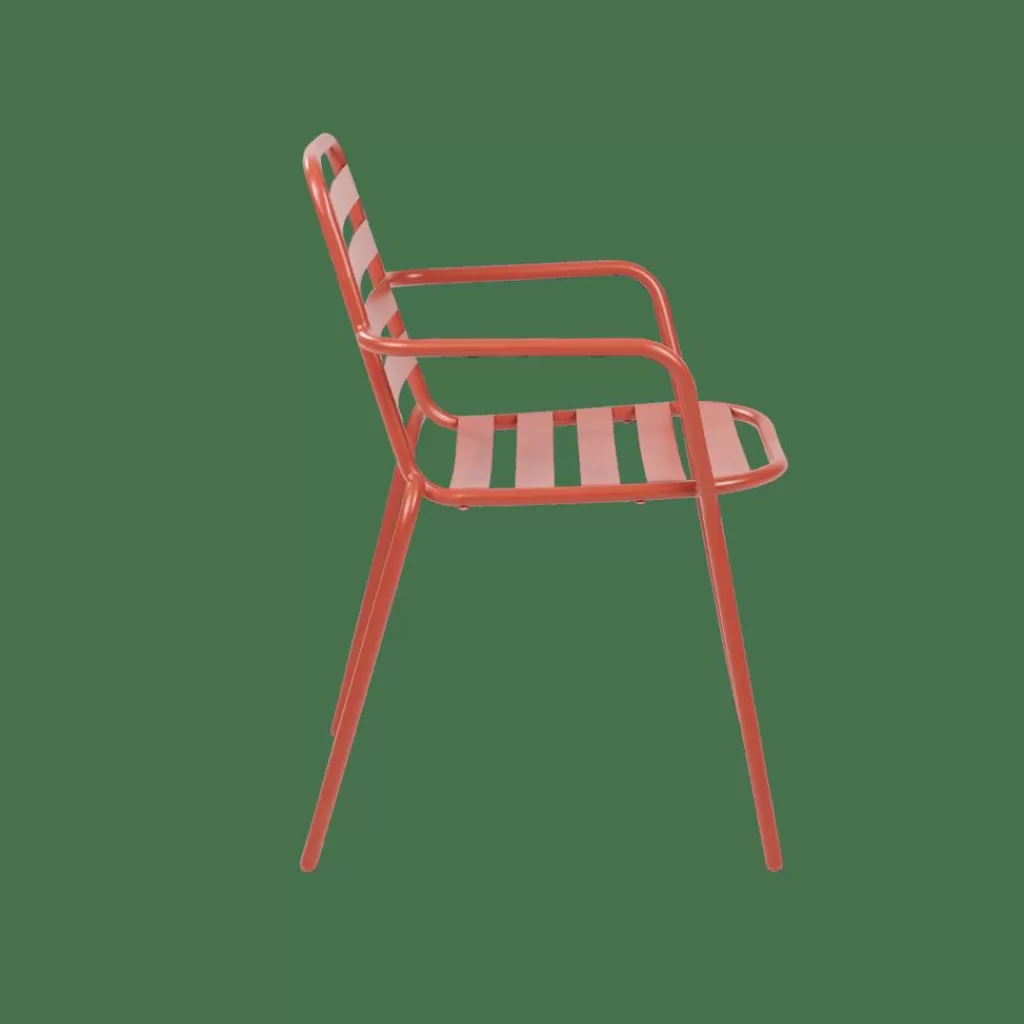 Sillas Acogedoras de Exterior en Terracota - Diseño Bistro para Jardines y Ambientes Rústicos